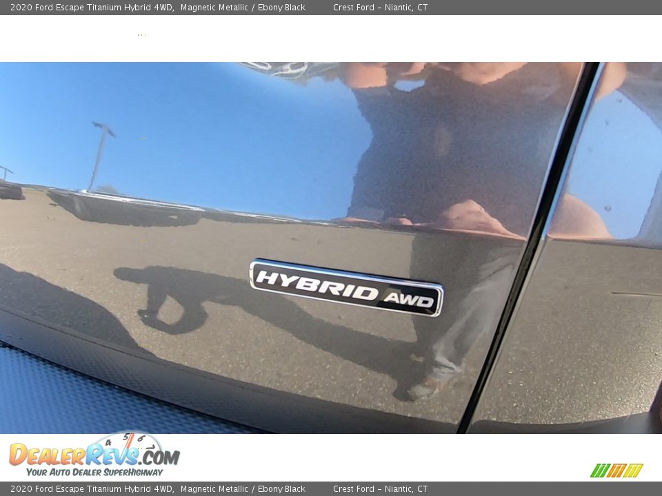 2020 Ford Escape Titanium Hybrid 4WD Magnetic Metallic / Ebony Black Photo #9