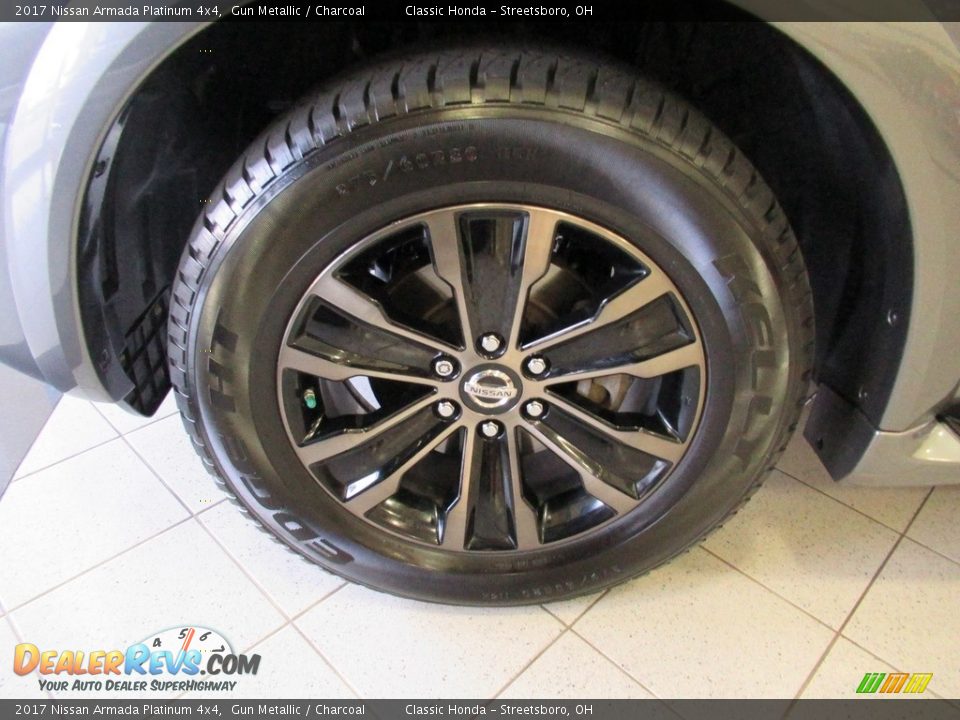 2017 Nissan Armada Platinum 4x4 Gun Metallic / Charcoal Photo #10