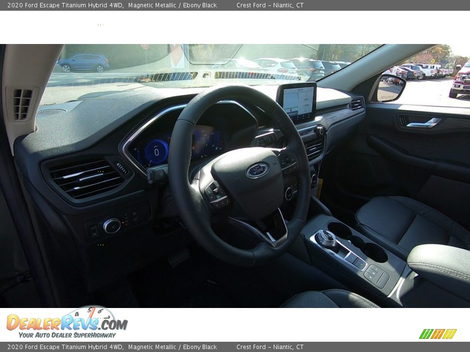 2020 Ford Escape Titanium Hybrid 4WD Magnetic Metallic / Ebony Black Photo #11