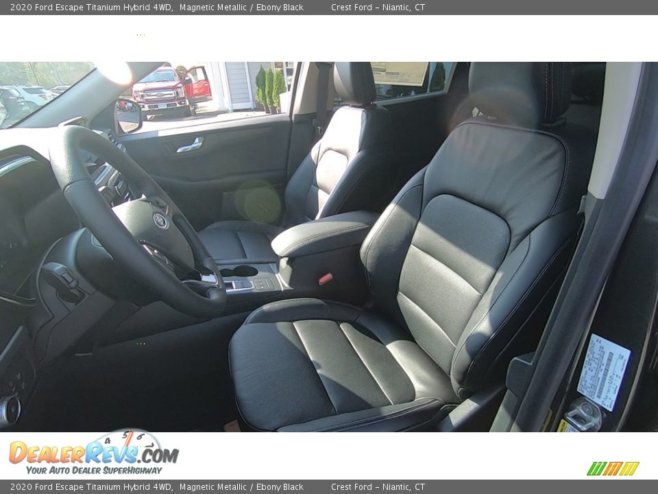 2020 Ford Escape Titanium Hybrid 4WD Magnetic Metallic / Ebony Black Photo #12