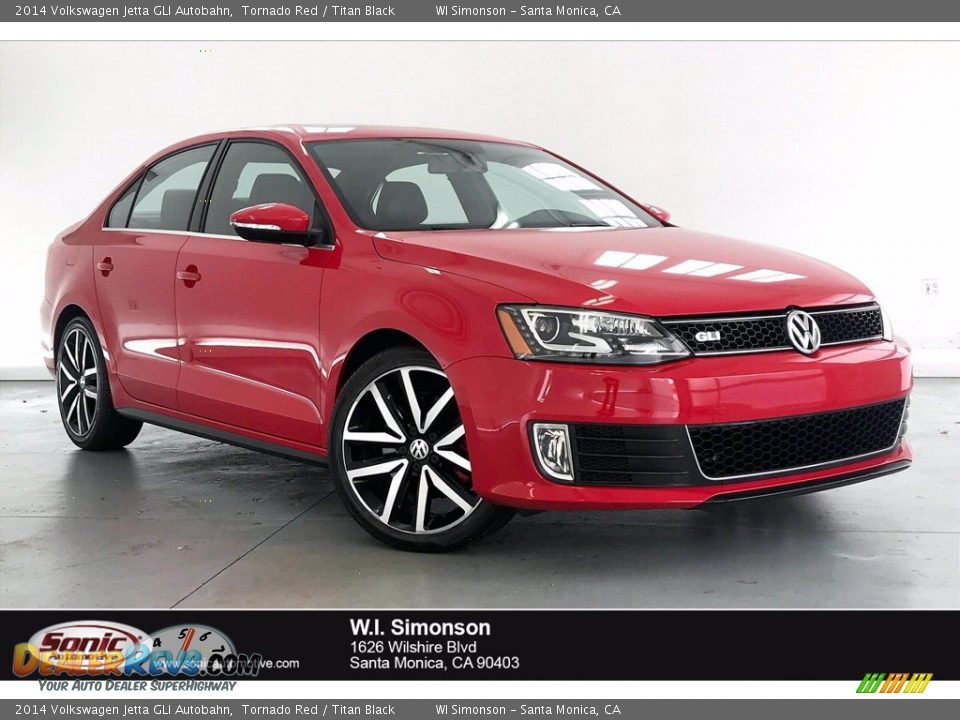 2014 Volkswagen Jetta GLI Autobahn Tornado Red / Titan Black Photo #1