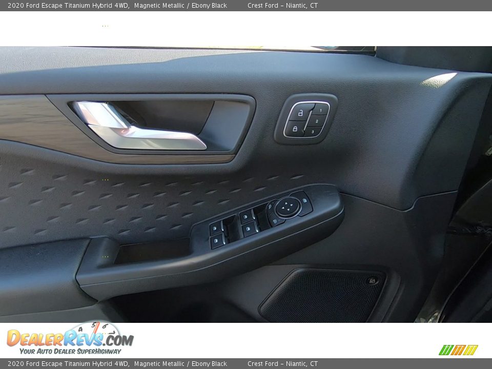 2020 Ford Escape Titanium Hybrid 4WD Magnetic Metallic / Ebony Black Photo #13