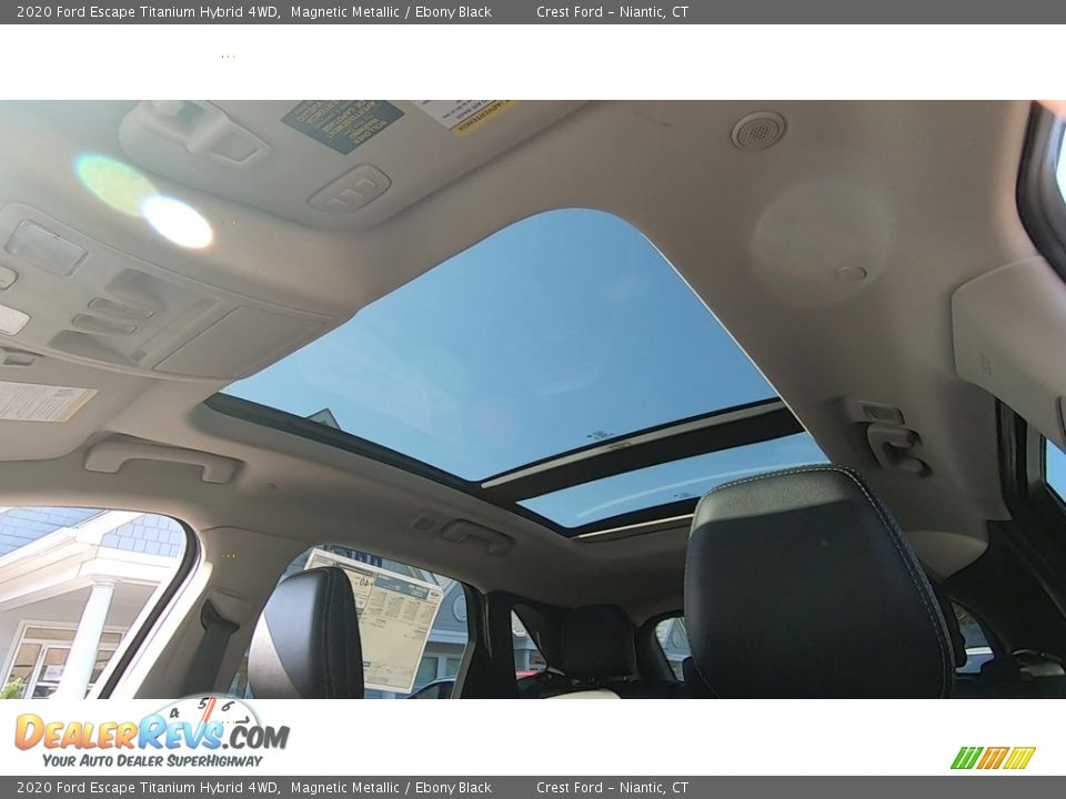 2020 Ford Escape Titanium Hybrid 4WD Magnetic Metallic / Ebony Black Photo #18