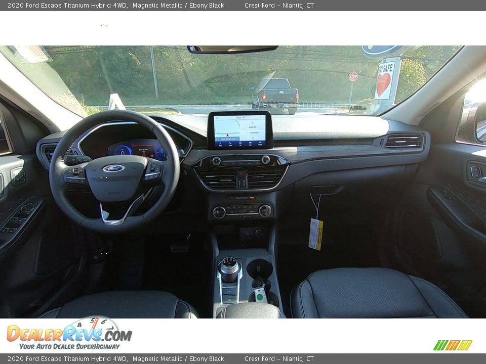 2020 Ford Escape Titanium Hybrid 4WD Magnetic Metallic / Ebony Black Photo #20