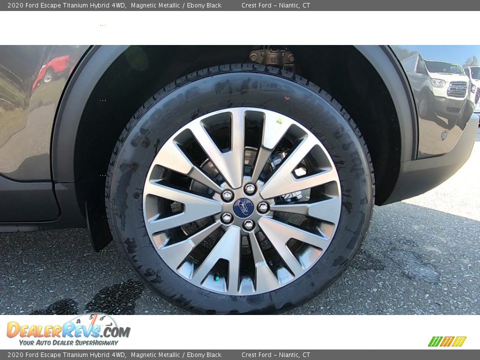2020 Ford Escape Titanium Hybrid 4WD Magnetic Metallic / Ebony Black Photo #21