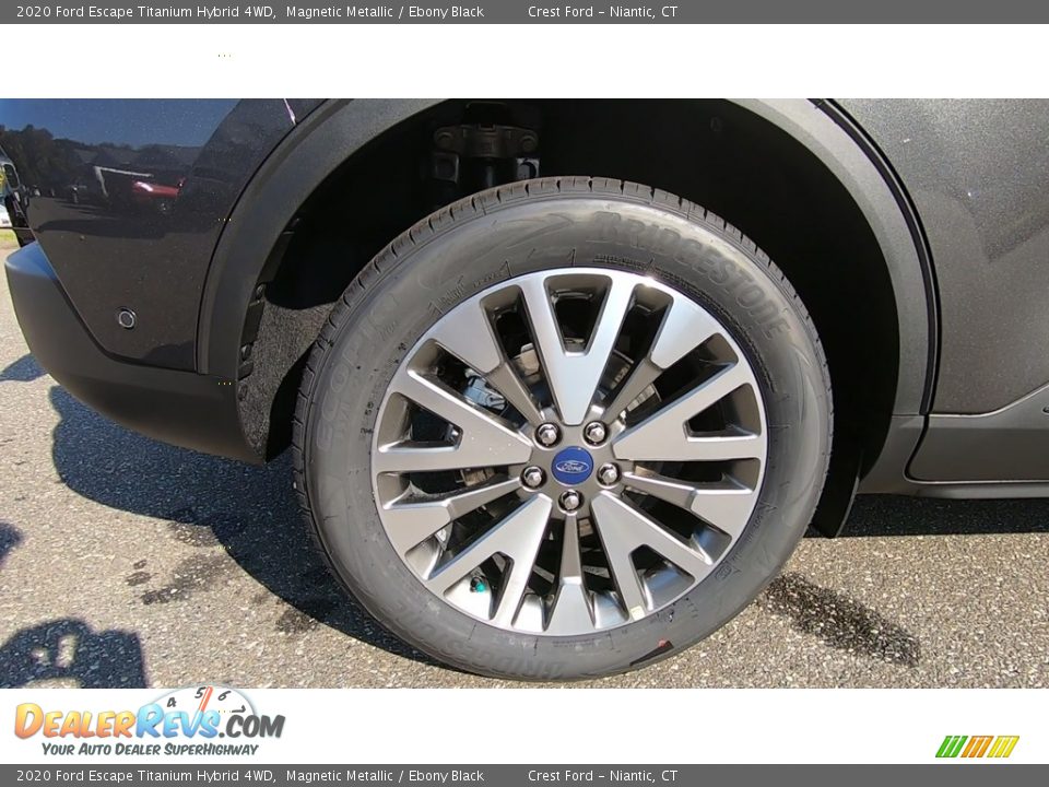 2020 Ford Escape Titanium Hybrid 4WD Magnetic Metallic / Ebony Black Photo #23
