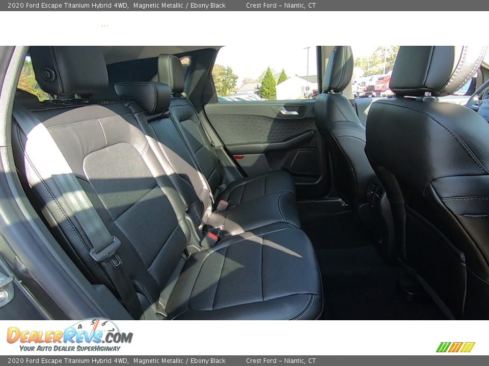 2020 Ford Escape Titanium Hybrid 4WD Magnetic Metallic / Ebony Black Photo #24