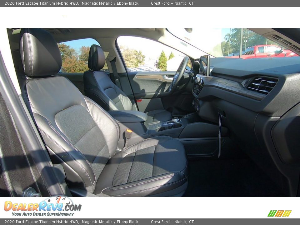 2020 Ford Escape Titanium Hybrid 4WD Magnetic Metallic / Ebony Black Photo #25