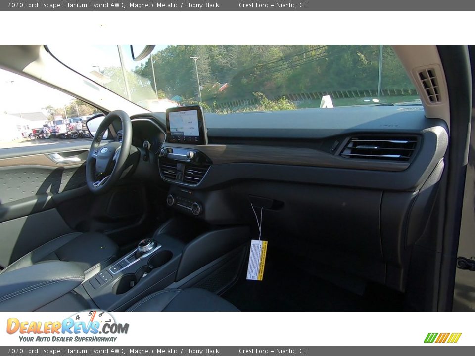 2020 Ford Escape Titanium Hybrid 4WD Magnetic Metallic / Ebony Black Photo #26