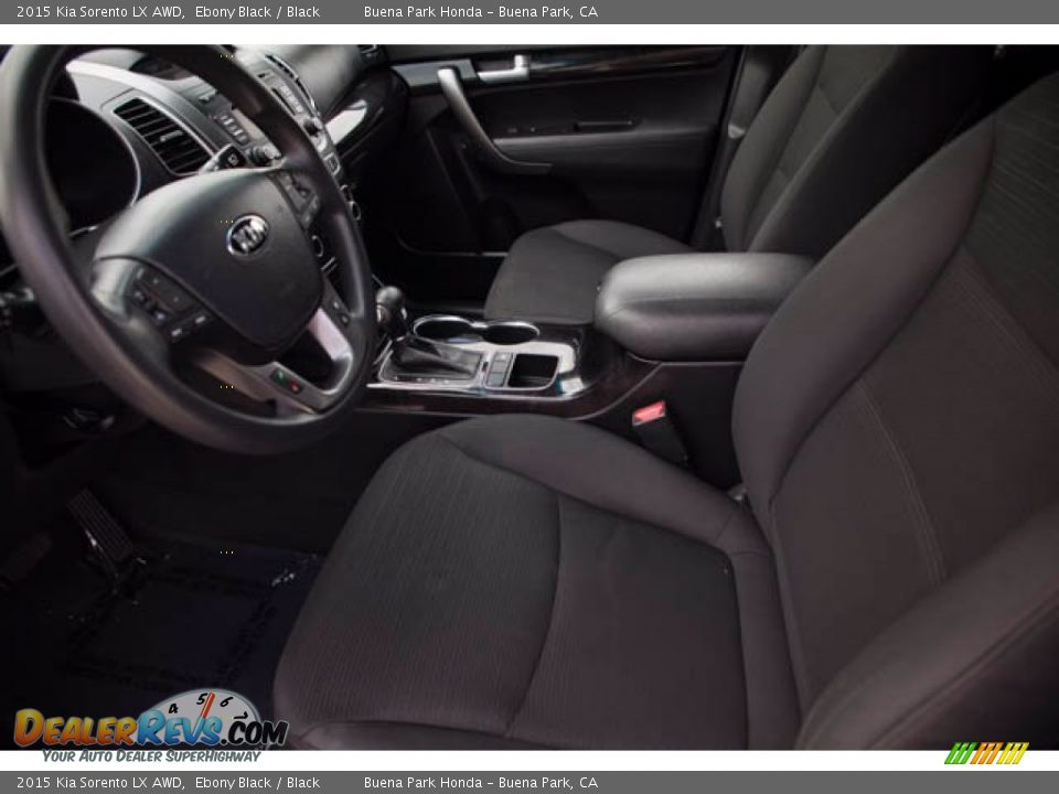 2015 Kia Sorento LX AWD Ebony Black / Black Photo #3