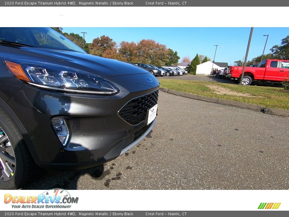 2020 Ford Escape Titanium Hybrid 4WD Magnetic Metallic / Ebony Black Photo #28