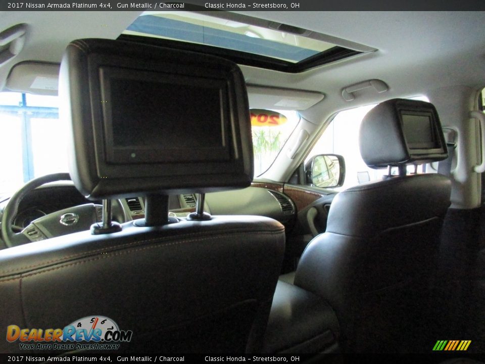 2017 Nissan Armada Platinum 4x4 Gun Metallic / Charcoal Photo #27