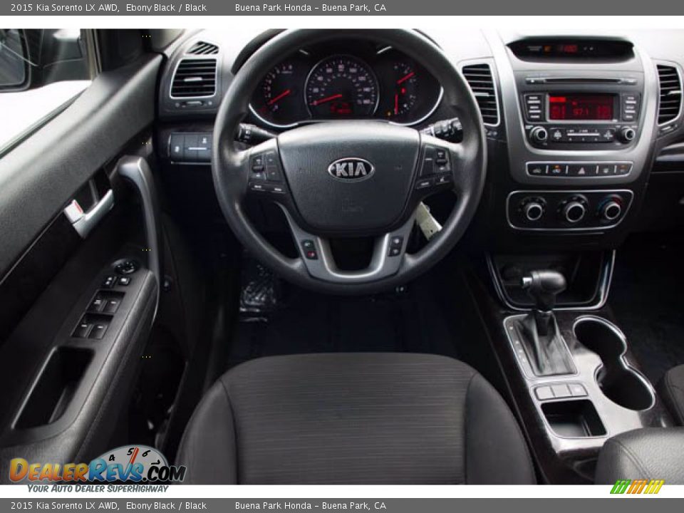 2015 Kia Sorento LX AWD Ebony Black / Black Photo #5