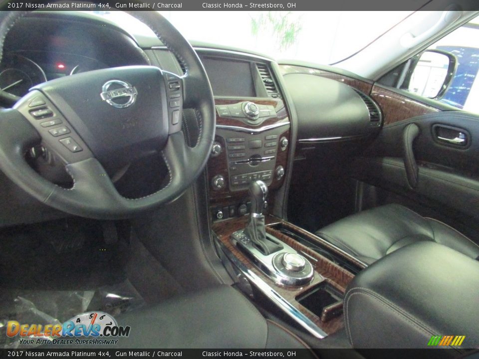 2017 Nissan Armada Platinum 4x4 Gun Metallic / Charcoal Photo #31