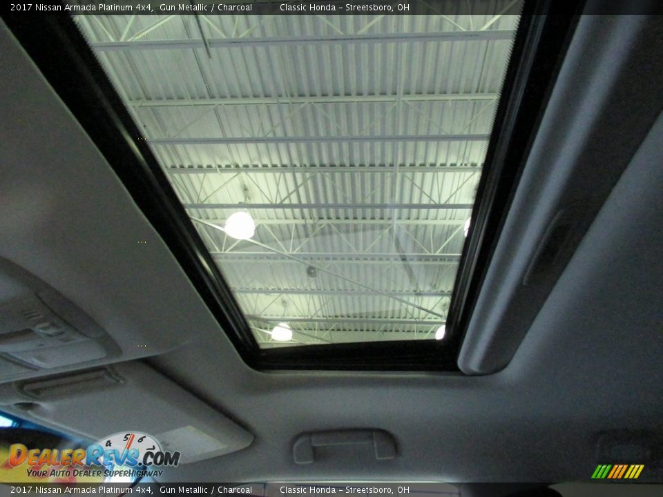 2017 Nissan Armada Platinum 4x4 Gun Metallic / Charcoal Photo #32