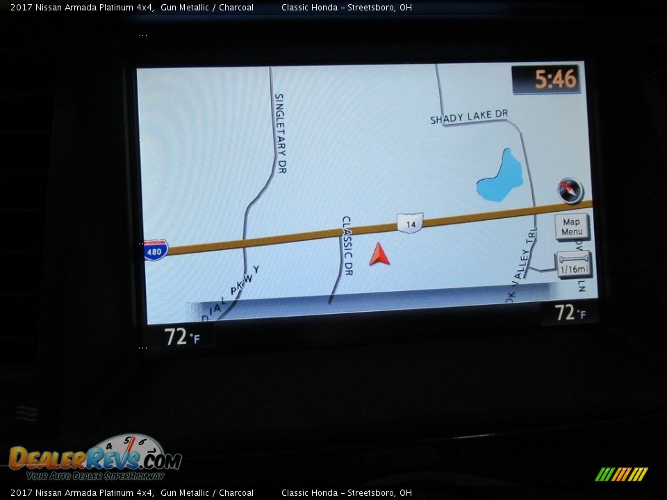 2017 Nissan Armada Platinum 4x4 Gun Metallic / Charcoal Photo #34