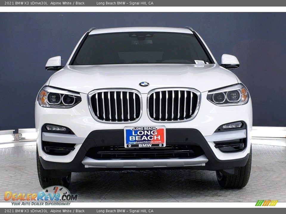 2021 BMW X3 sDrive30i Alpine White / Black Photo #2