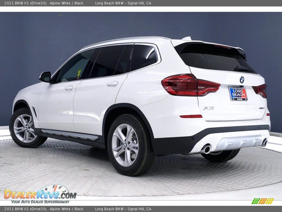 2021 BMW X3 sDrive30i Alpine White / Black Photo #3