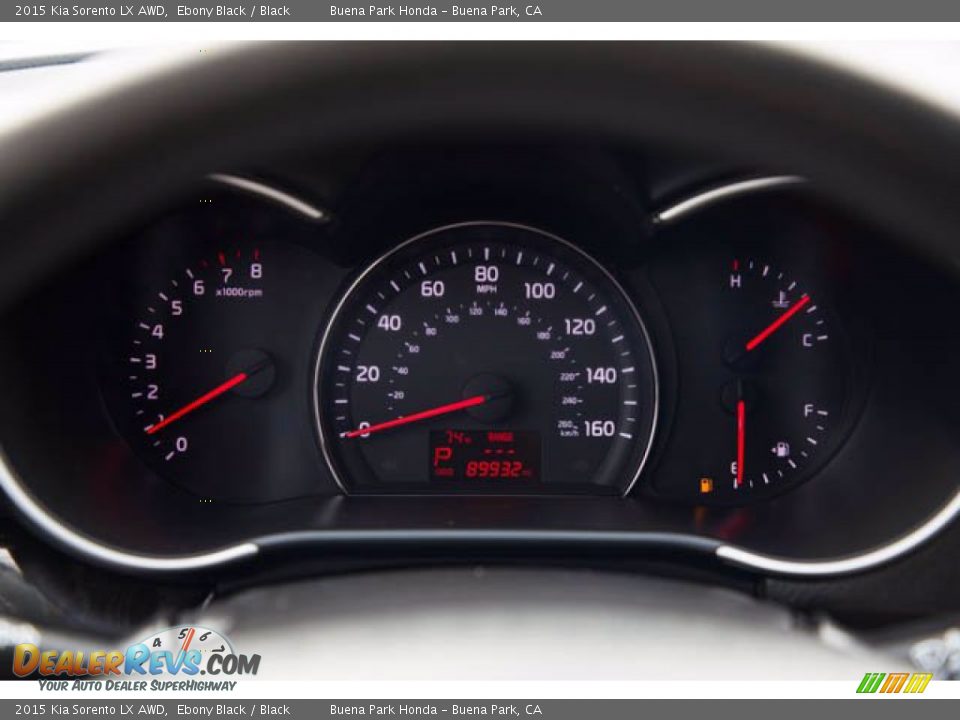 2015 Kia Sorento LX AWD Gauges Photo #27