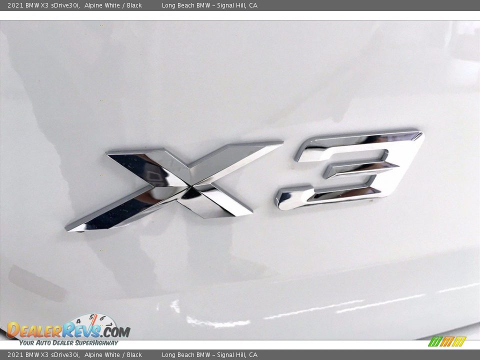 2021 BMW X3 sDrive30i Alpine White / Black Photo #16