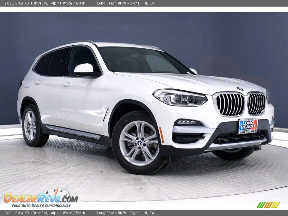 2021 BMW X3 sDrive30i Alpine White / Black Photo #19