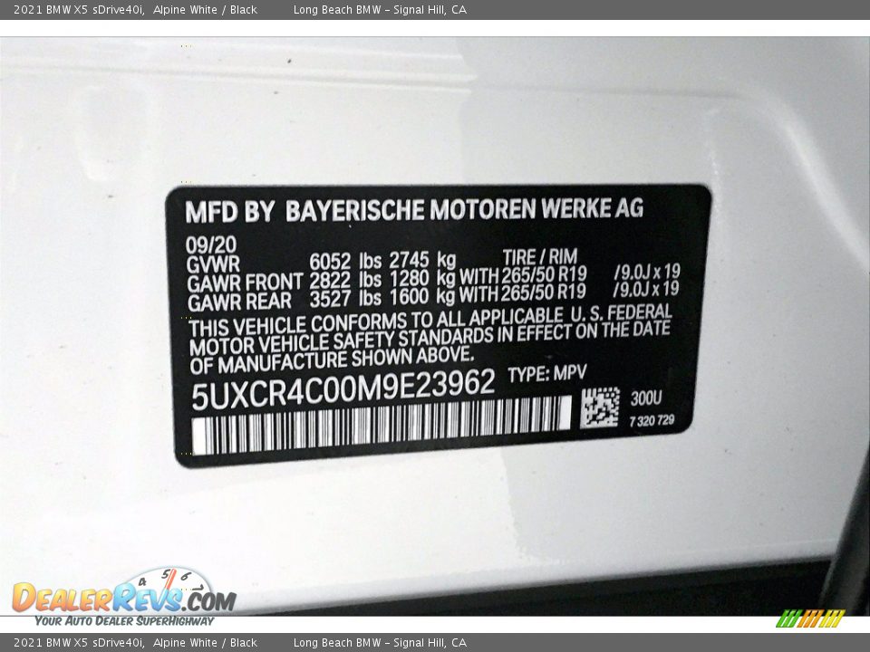 2021 BMW X5 sDrive40i Alpine White / Black Photo #18