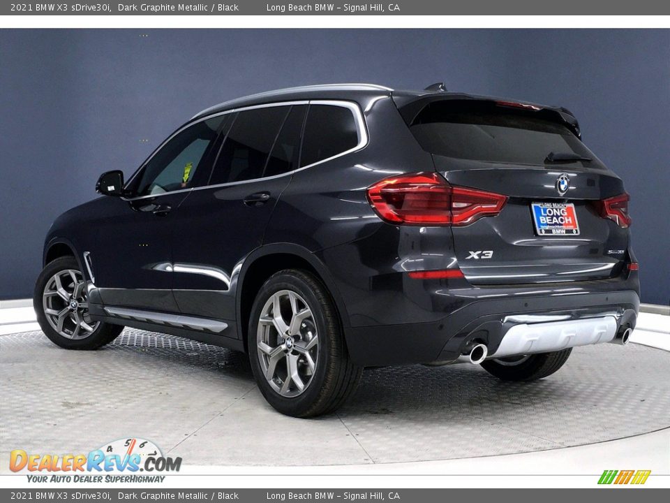 2021 BMW X3 sDrive30i Dark Graphite Metallic / Black Photo #3