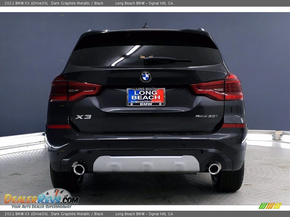 2021 BMW X3 sDrive30i Dark Graphite Metallic / Black Photo #4