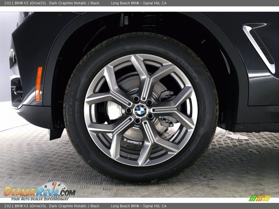 2021 BMW X3 sDrive30i Dark Graphite Metallic / Black Photo #12