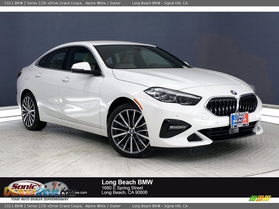 2021 BMW 2 Series 228i xDrive Grand Coupe Alpine White / Oyster Photo #1