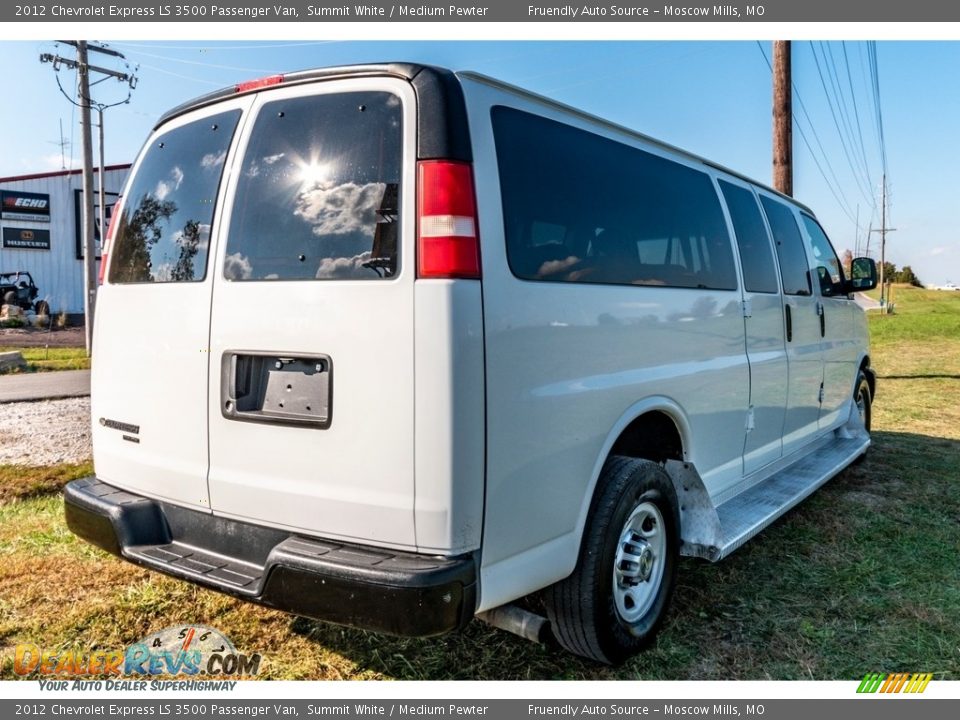 2012 Chevrolet Express LS 3500 Passenger Van Summit White / Medium Pewter Photo #4
