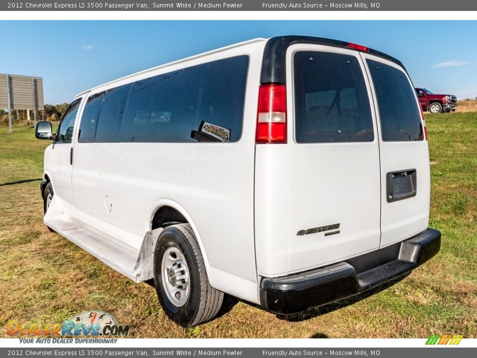 Summit White 2012 Chevrolet Express LS 3500 Passenger Van Photo #6