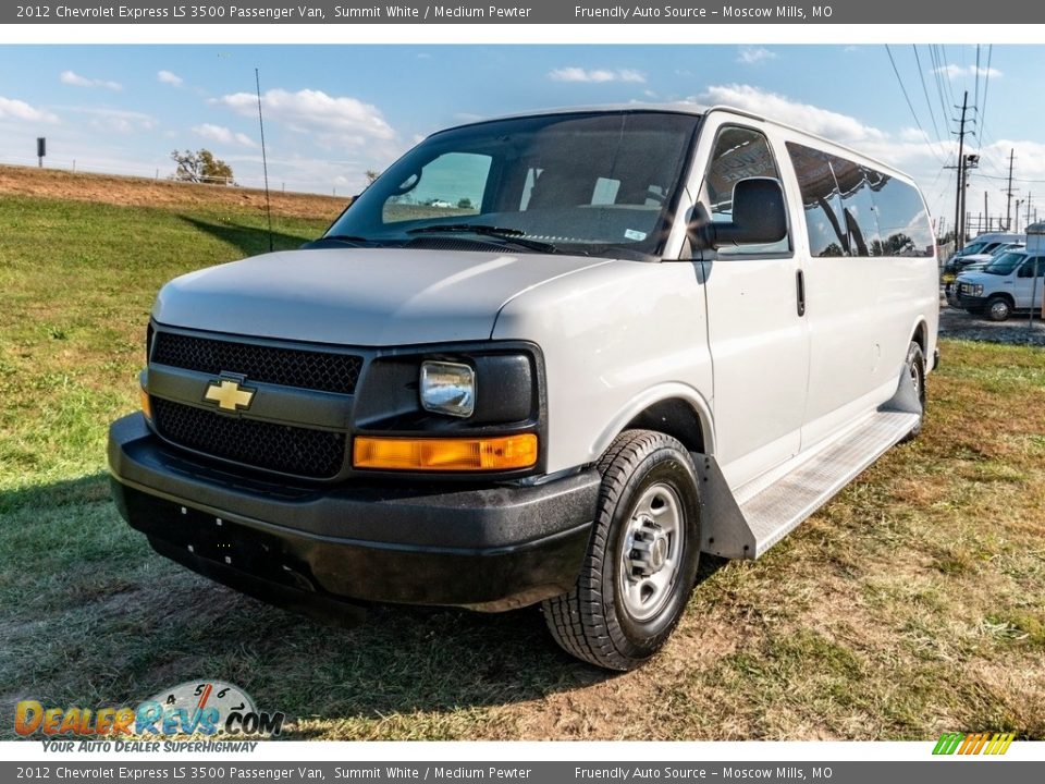 2012 Chevrolet Express LS 3500 Passenger Van Summit White / Medium Pewter Photo #8