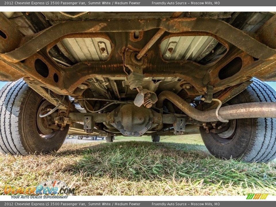 Undercarriage of 2012 Chevrolet Express LS 3500 Passenger Van Photo #13