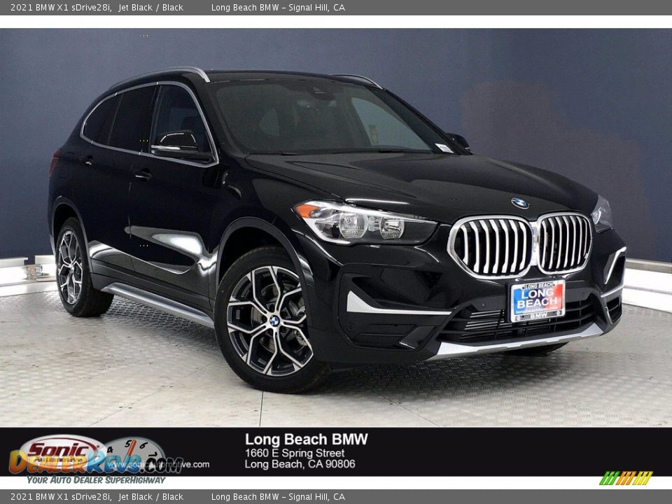 2021 BMW X1 sDrive28i Jet Black / Black Photo #1