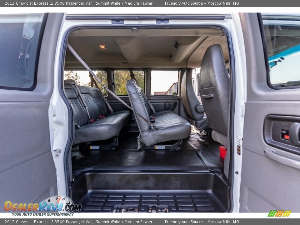 Rear Seat of 2012 Chevrolet Express LS 3500 Passenger Van Photo #22