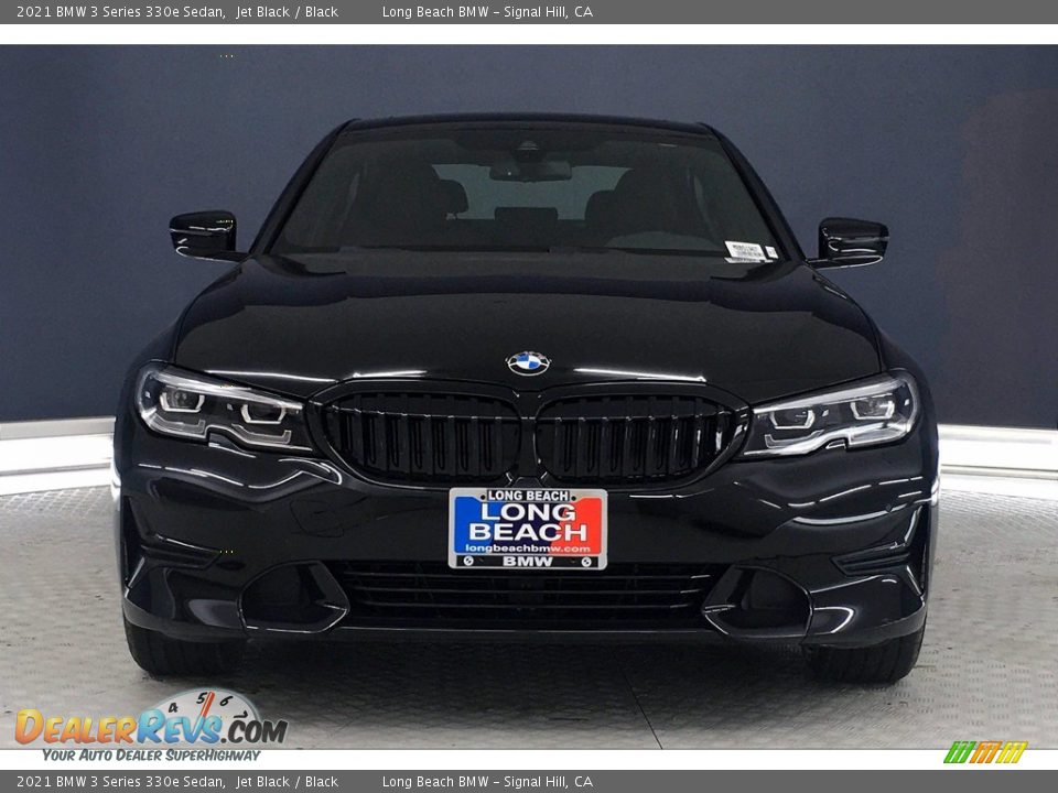 2021 BMW 3 Series 330e Sedan Jet Black / Black Photo #2