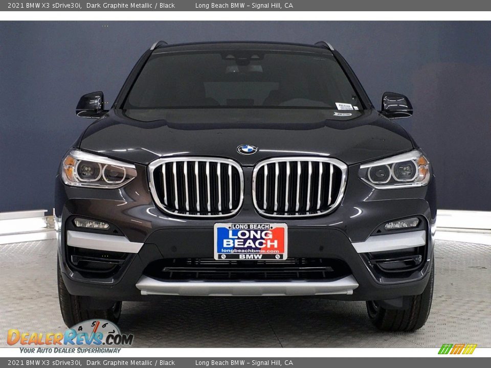 2021 BMW X3 sDrive30i Dark Graphite Metallic / Black Photo #2