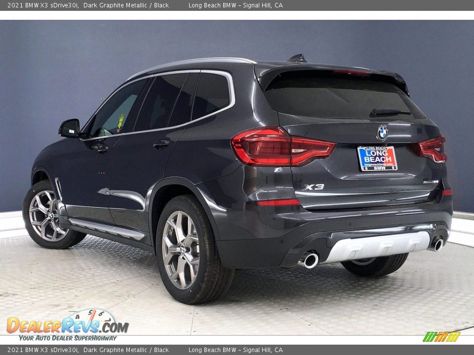 2021 BMW X3 sDrive30i Dark Graphite Metallic / Black Photo #3