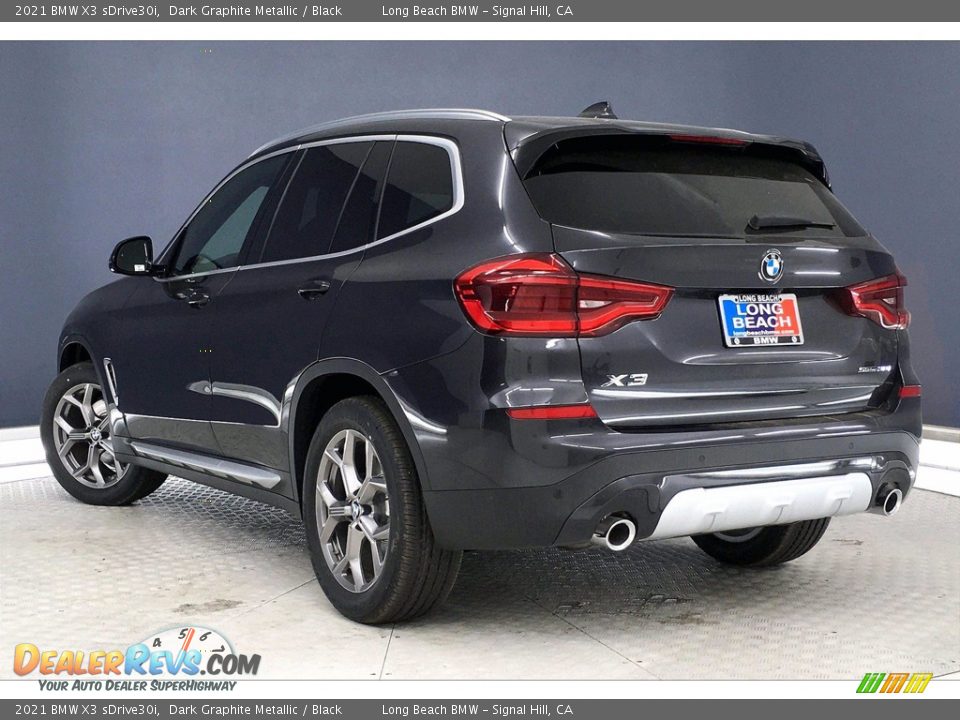 2021 BMW X3 sDrive30i Dark Graphite Metallic / Black Photo #3