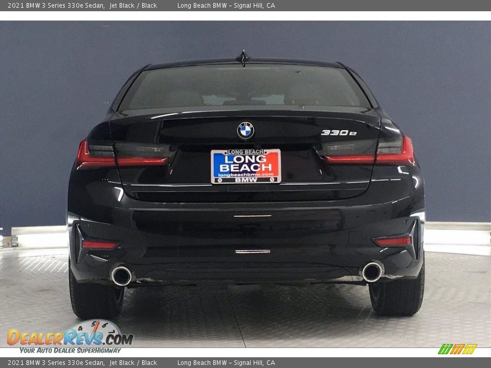 2021 BMW 3 Series 330e Sedan Jet Black / Black Photo #4