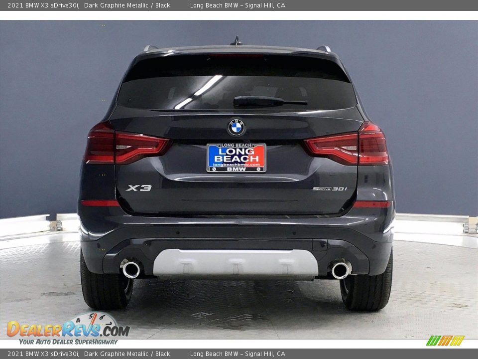 2021 BMW X3 sDrive30i Dark Graphite Metallic / Black Photo #4