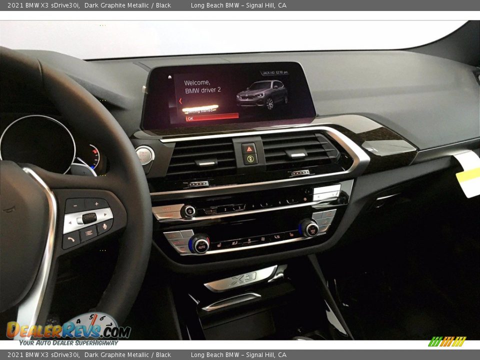 2021 BMW X3 sDrive30i Dark Graphite Metallic / Black Photo #6