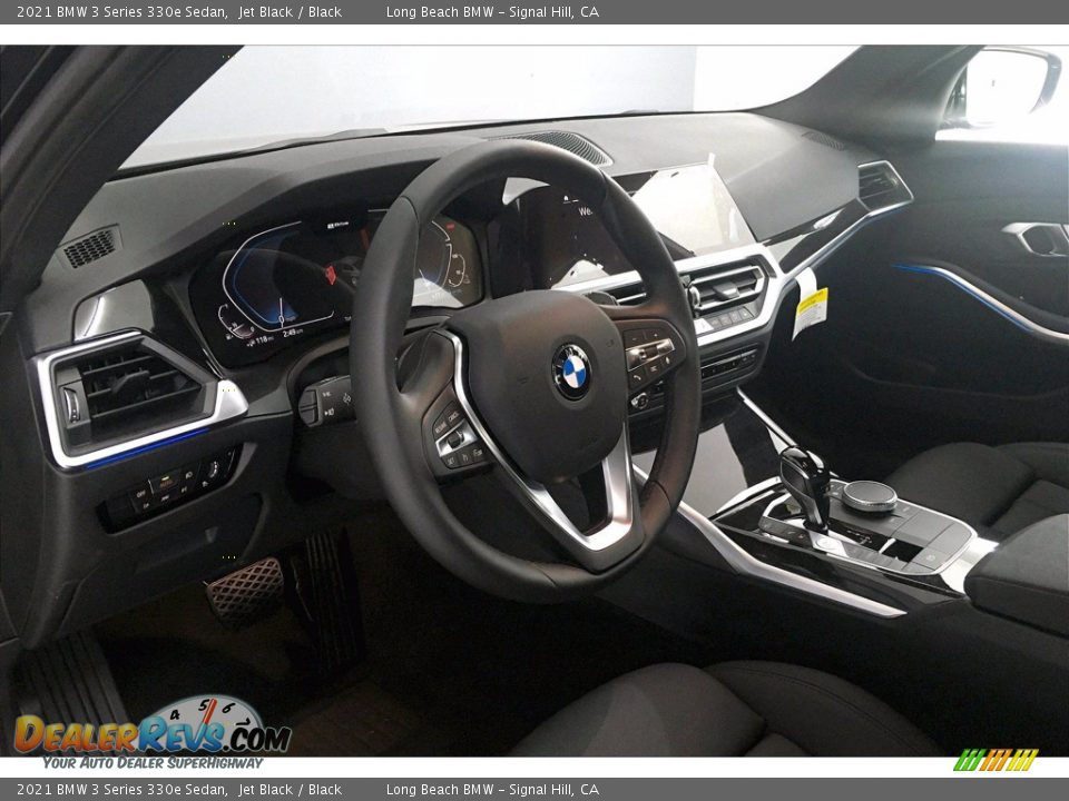 2021 BMW 3 Series 330e Sedan Jet Black / Black Photo #7