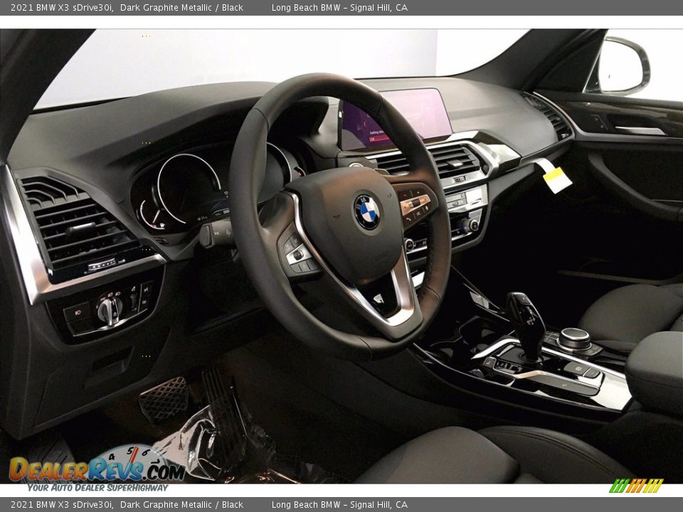 2021 BMW X3 sDrive30i Dark Graphite Metallic / Black Photo #7