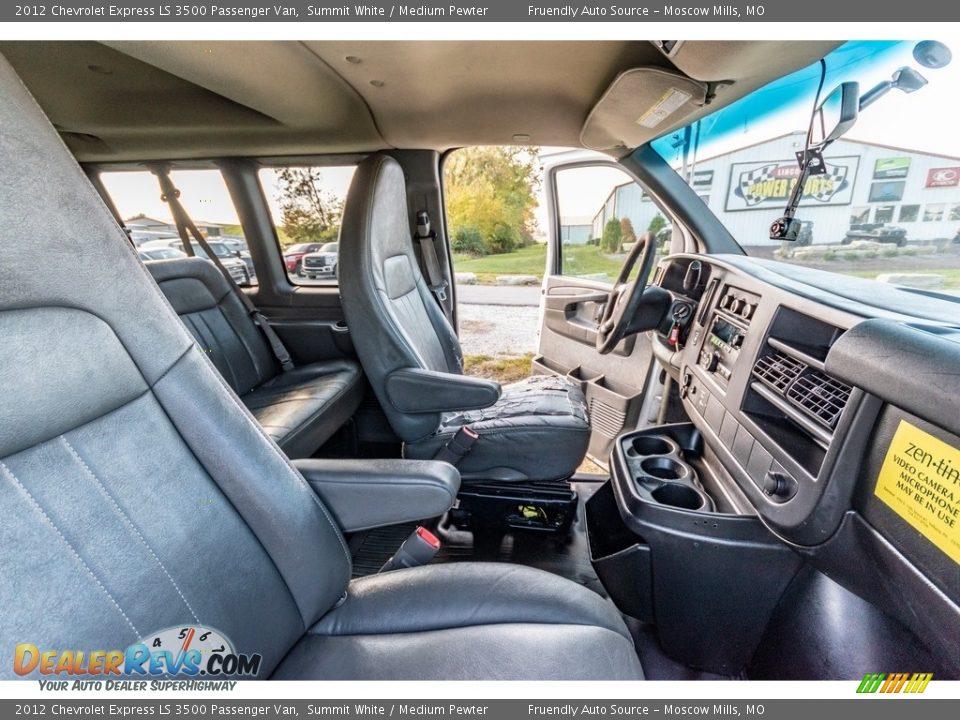 Front Seat of 2012 Chevrolet Express LS 3500 Passenger Van Photo #29