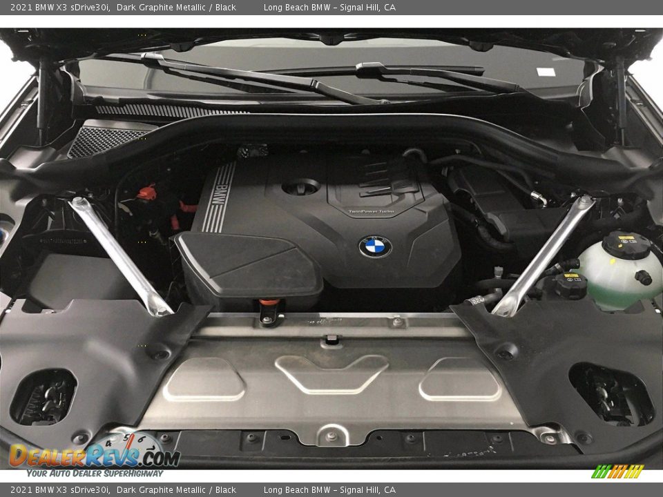 2021 BMW X3 sDrive30i Dark Graphite Metallic / Black Photo #10