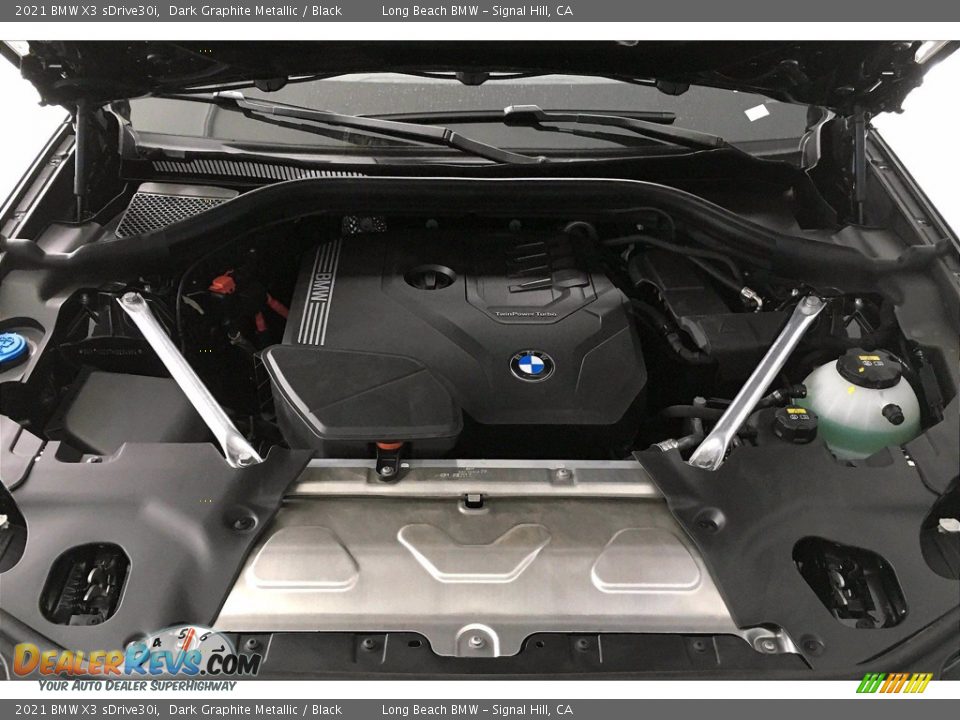2021 BMW X3 sDrive30i Dark Graphite Metallic / Black Photo #10