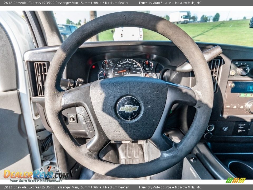 2012 Chevrolet Express LS 3500 Passenger Van Summit White / Medium Pewter Photo #33