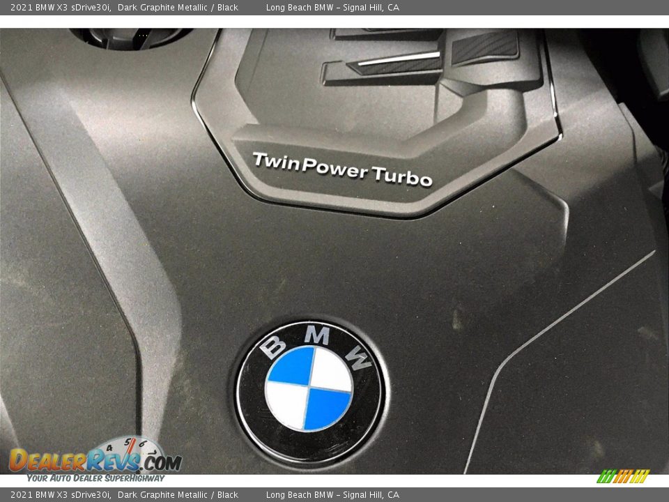 2021 BMW X3 sDrive30i Dark Graphite Metallic / Black Photo #11
